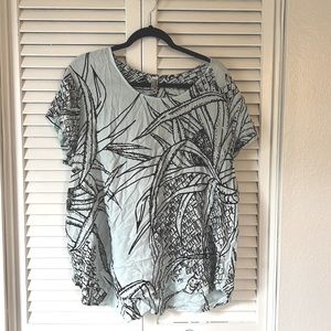 Wahine Toa Hawaiian wear women rayon top size 3X